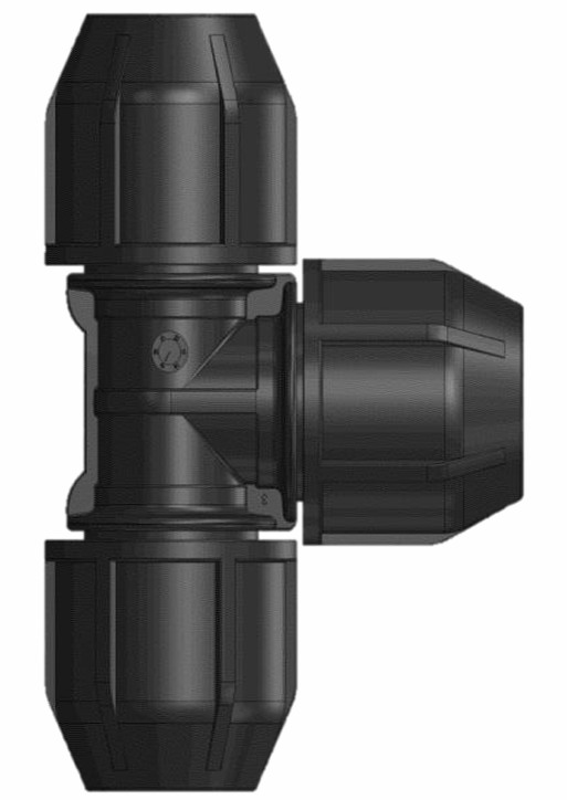 Compression fittings irrigation system subsoil PP pushfit PN16